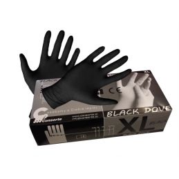 Rękawice nitrylowe bezpudrowe BLACK DOVE