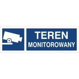 Znak: teren monitorowany