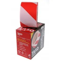 Taśma ostrzegawcza wygrodzeniowa  biało - czerwona