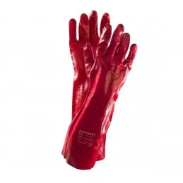 Rękawice ochronne powlekane PCV POLYRED długie 45 cm