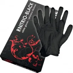 Rękawice nitrylowe bezpudrowe RNITRIO-BLACK
